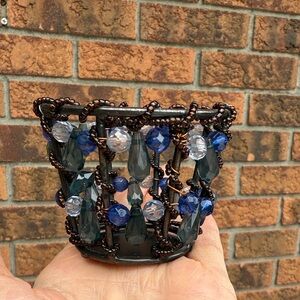 CANDLE HOLDER Beaded